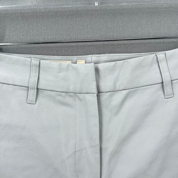 WILDFANG The Ace Crop Pant Womens 6 Light Gray High Rise Cotton Tapered Chino - Picture 10 of 16